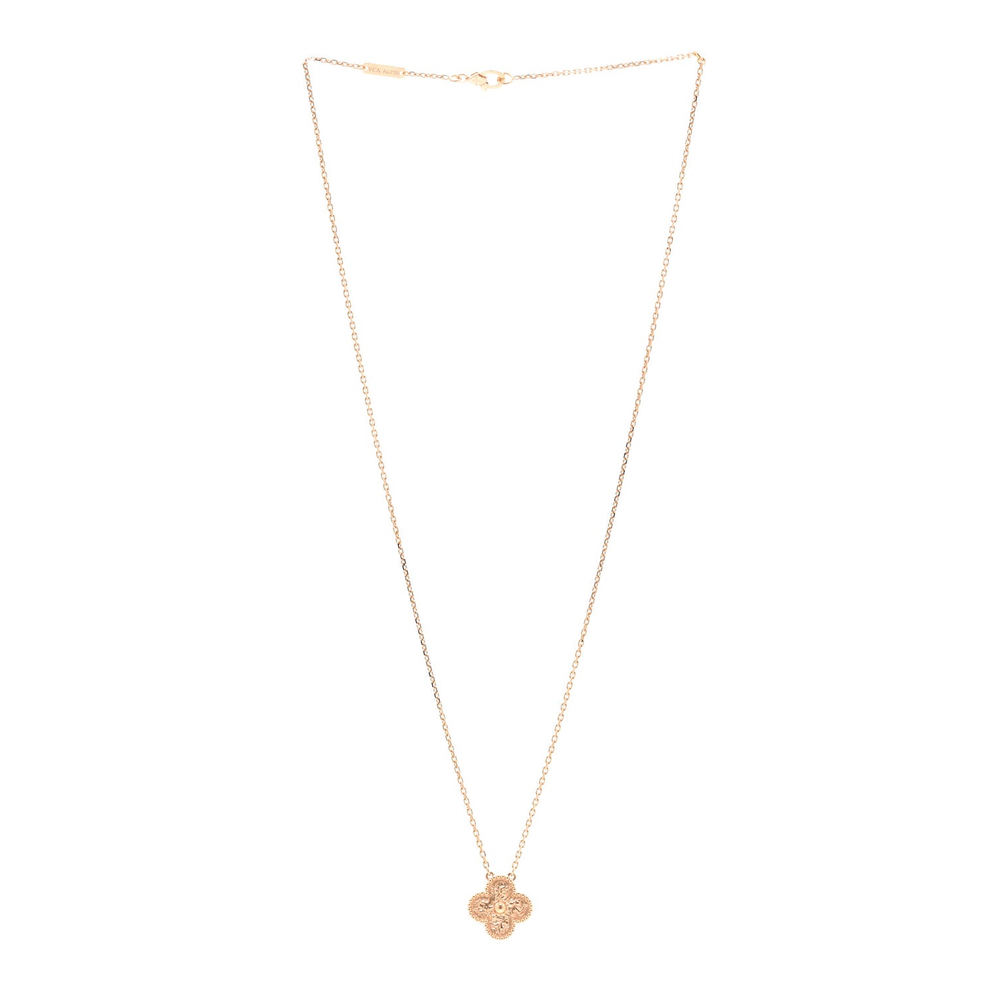 18K Yellow Gold Vintage Alhambra Pendant Necklace