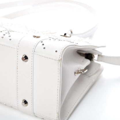 Christian Dior Calfskin Cannage Studded East West Lady Dior White 8 of 25