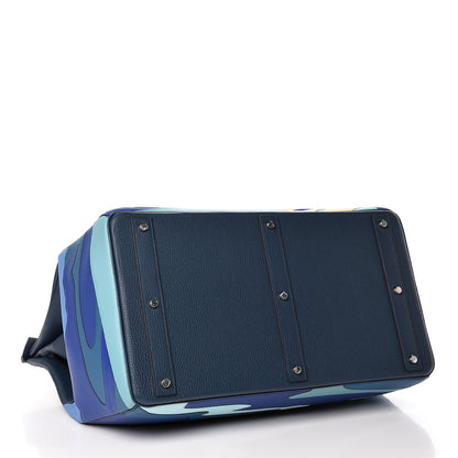 Hermes Togo HAC Endless Road Birkin 50 Bleu de Prusse 5 of 11