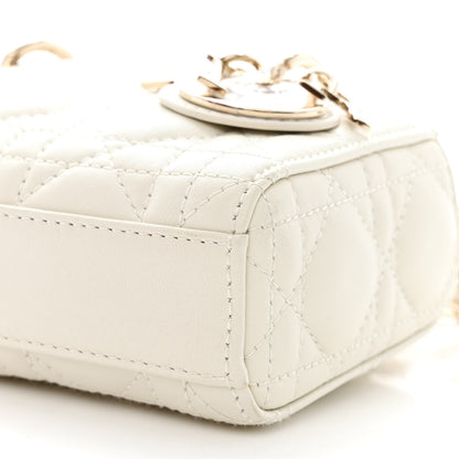 Christian Dior Lambskin Cannage Micro Lady D-Joy Latte 11 of 11