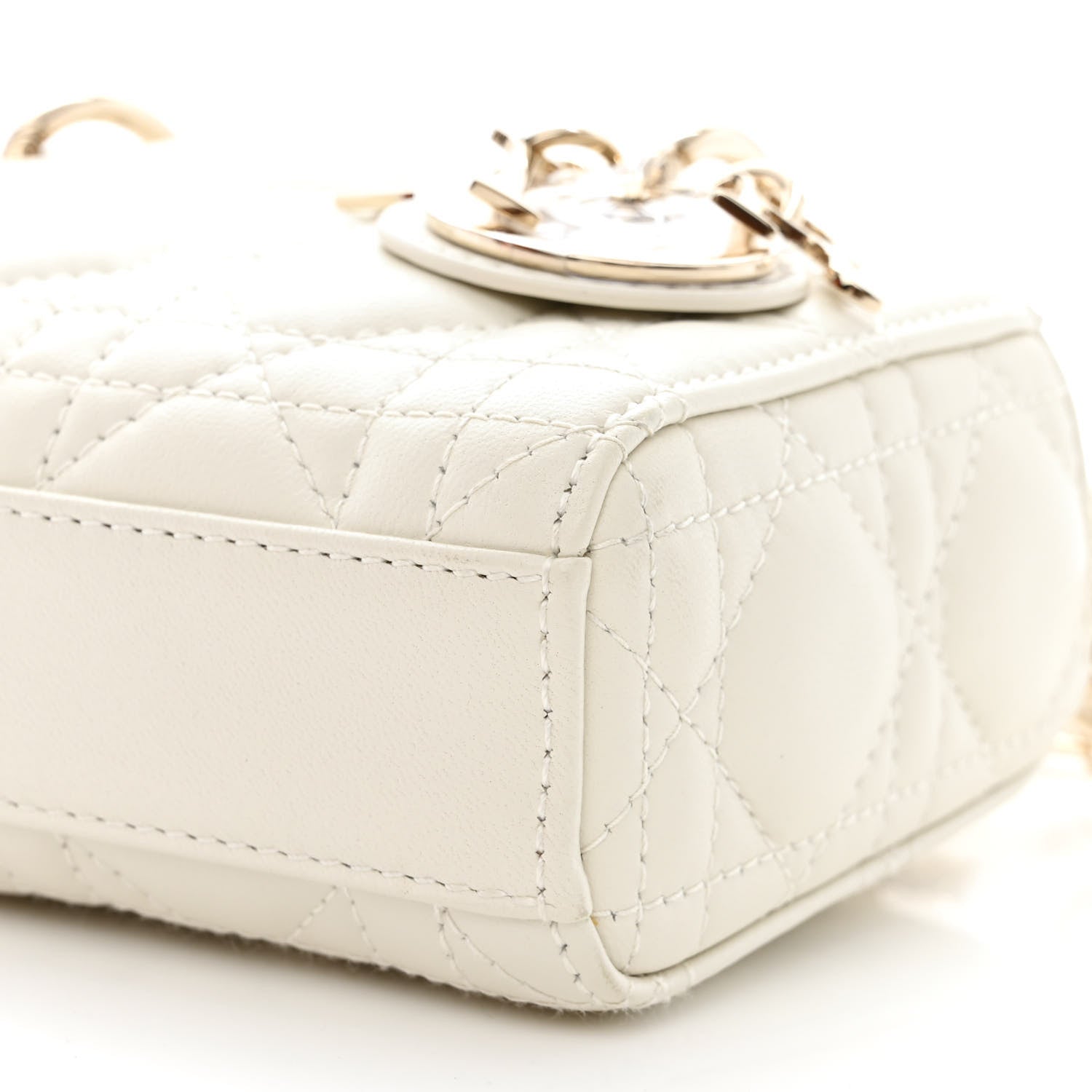 Christian Dior Lambskin Cannage Micro Lady D-Joy Latte 10 of 10