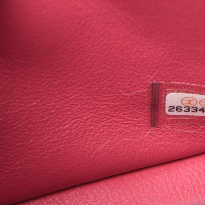 Chanel Lambskin Quilted Mini Rectangular Flap Dark Pink 9 of 10
