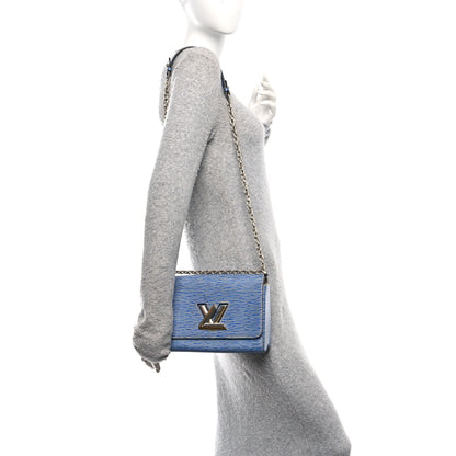 Louis Vuitton Epi Twist Shoulder Bag MM Denim Light 2 of 10