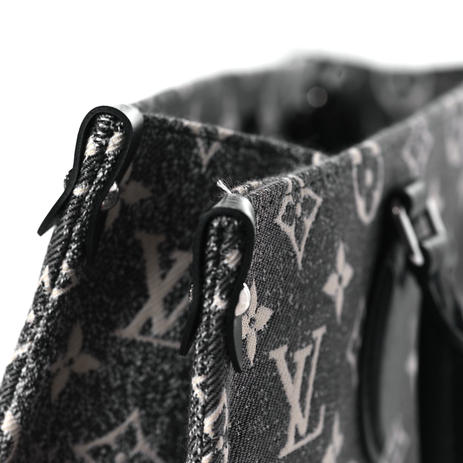 Louis Vuitton Monogram Jacquard Denim Onthego MM Black 11 of 11