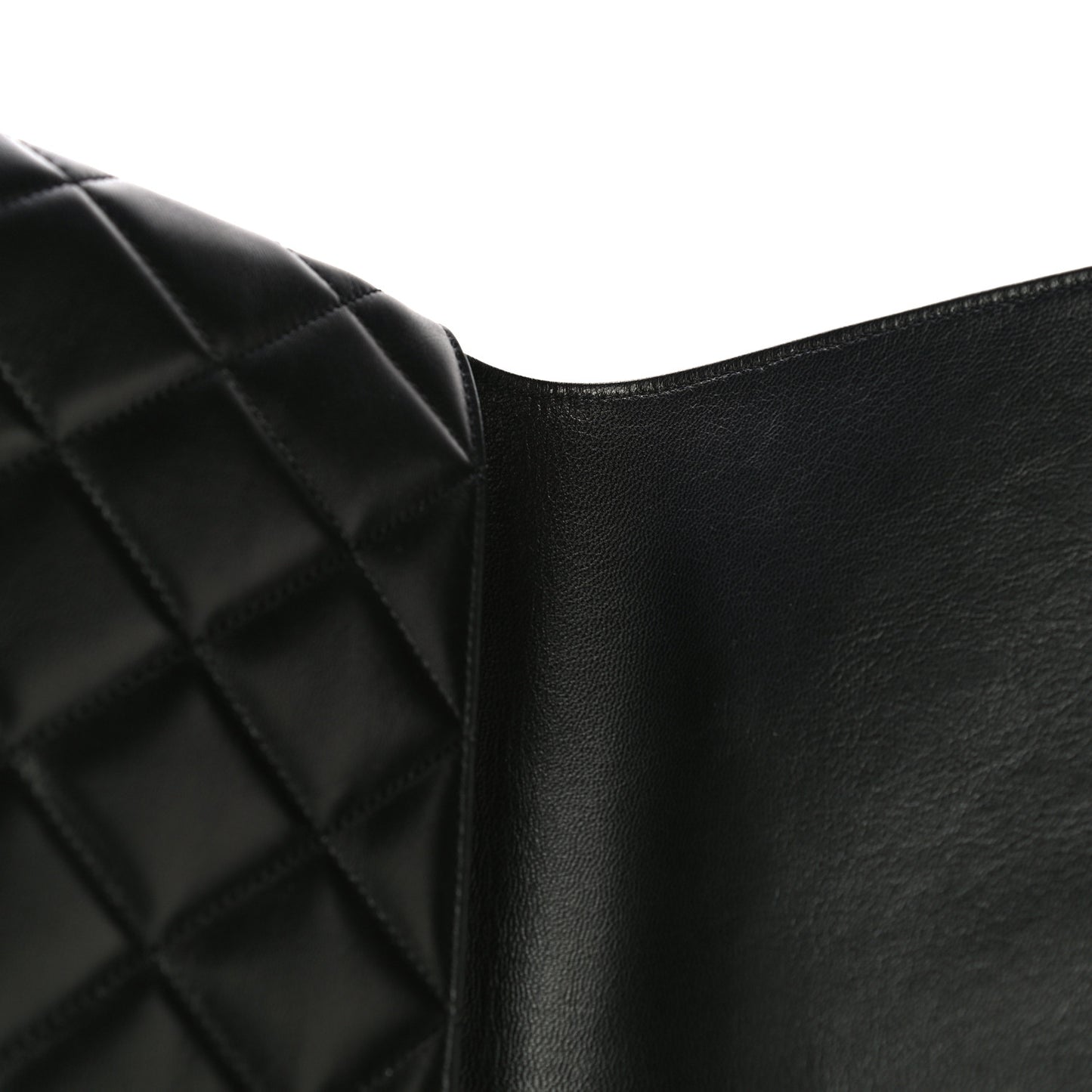 Goatskin Quilted Timeless CC Clutch Black