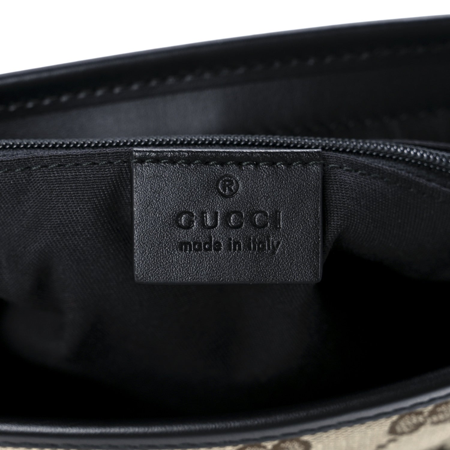 Gucci GG Monogram Web Flat Messenger Bag Black 6 of 13
