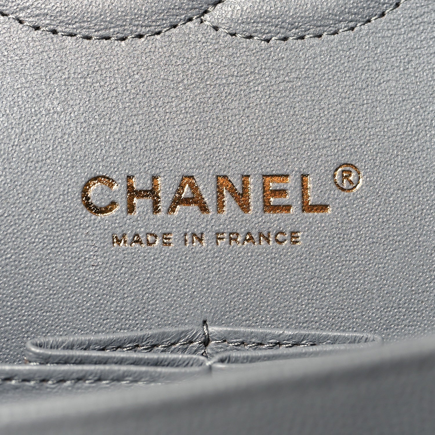 Chanel Caviar Quilted Medium Double Flap Grey 6 of 11