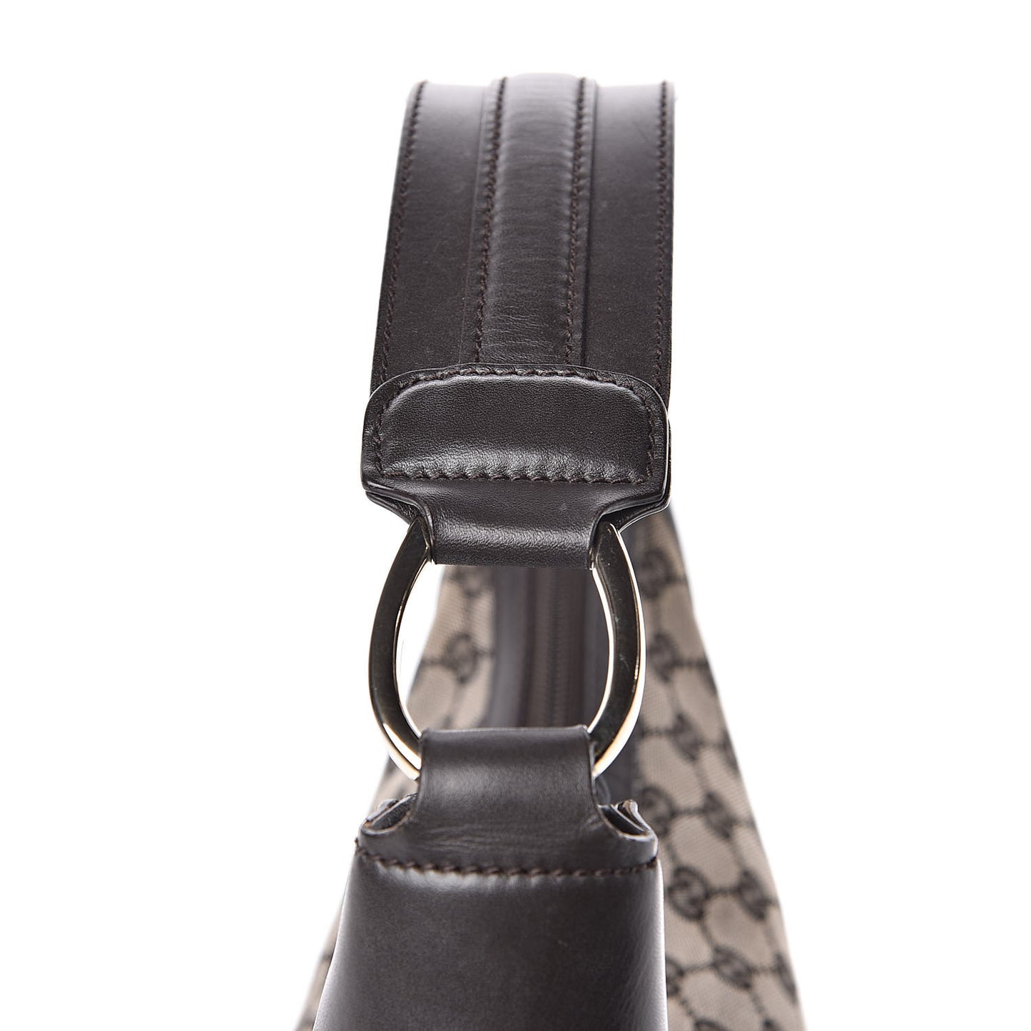 Monogram Half Moon Hobo Dark Brown