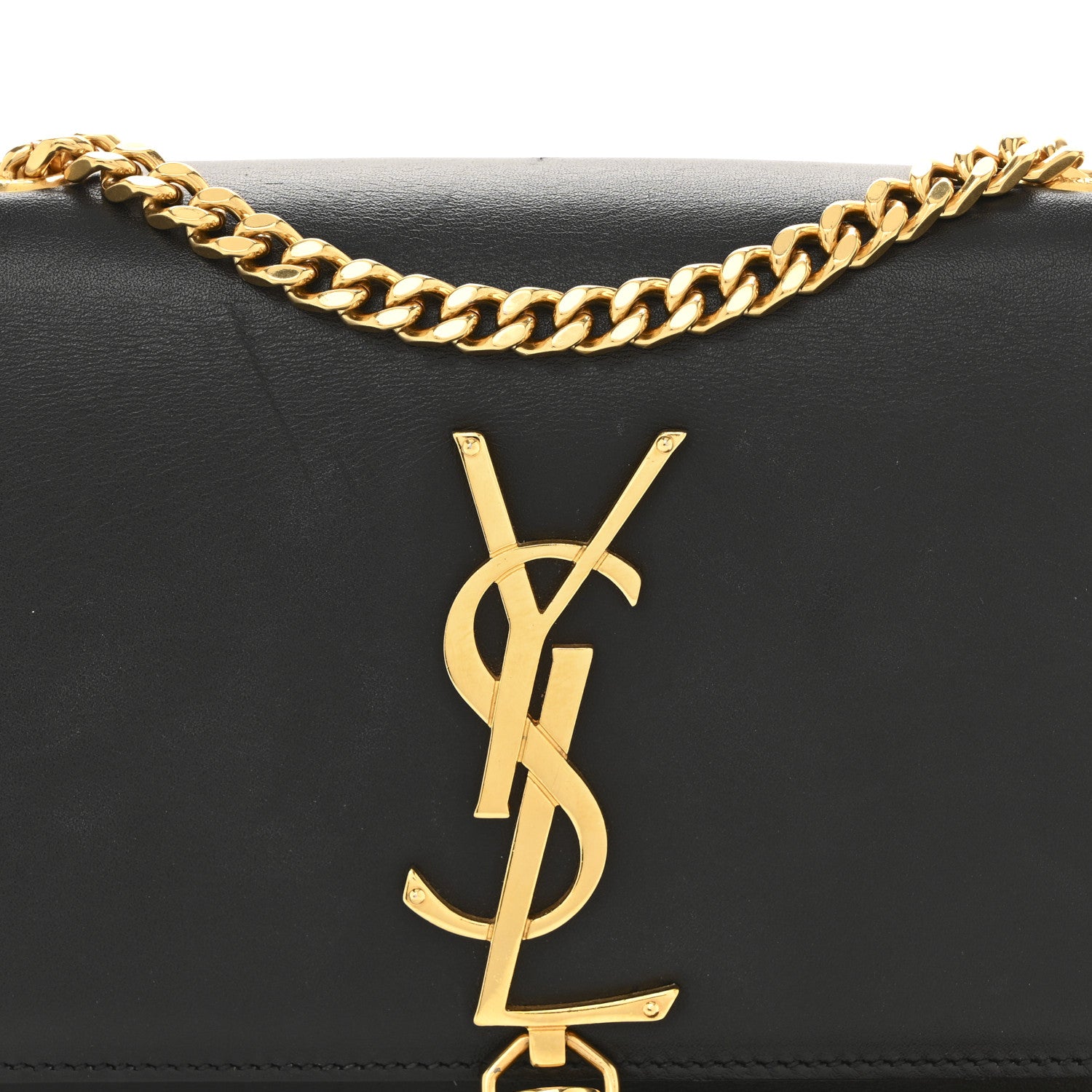 Saint Laurent Calfskin Small Classic Monogram Kate Tassel Satchel Black 8 of 13