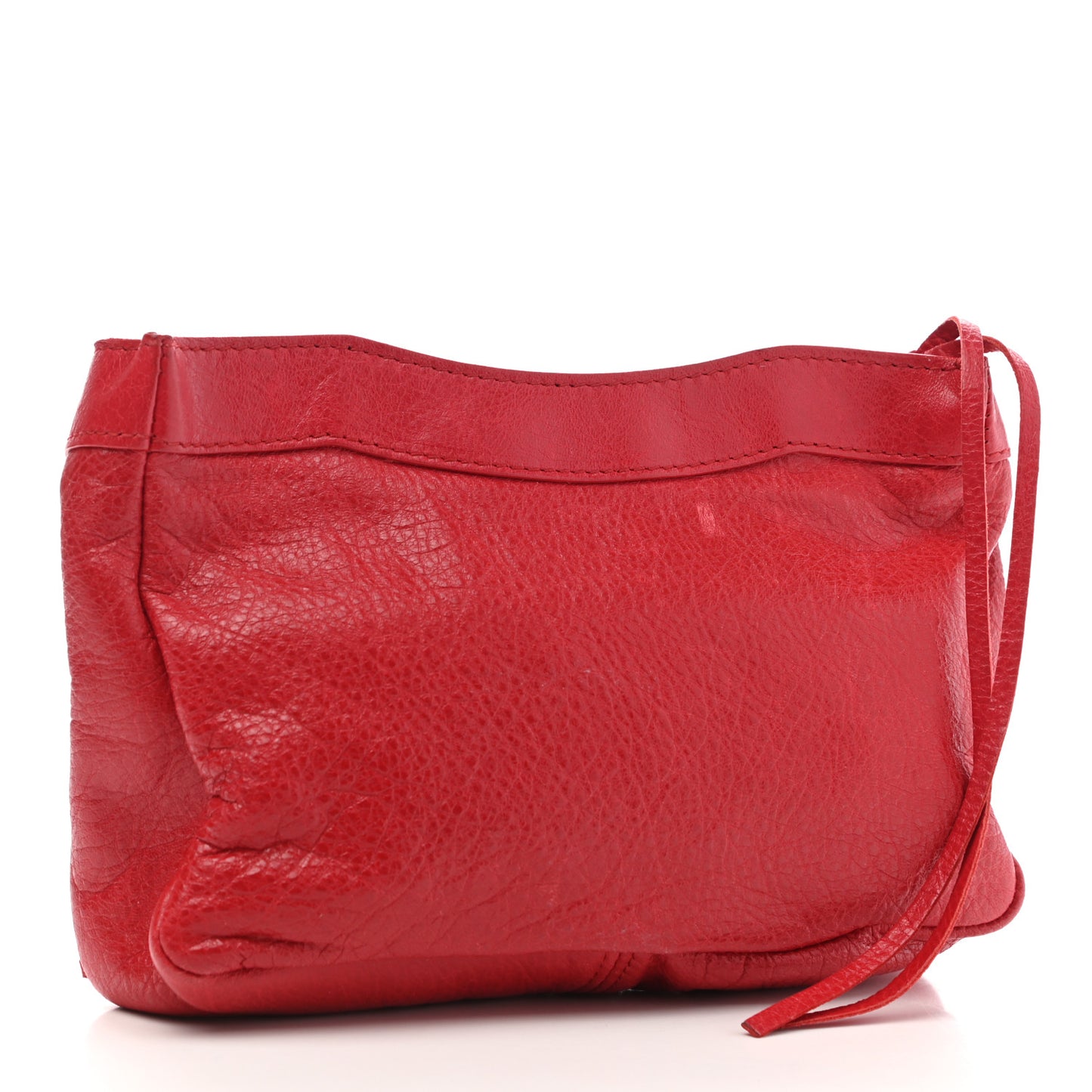 Agneau Porte Toilette Makeup Clutch Rouge Cardinal
