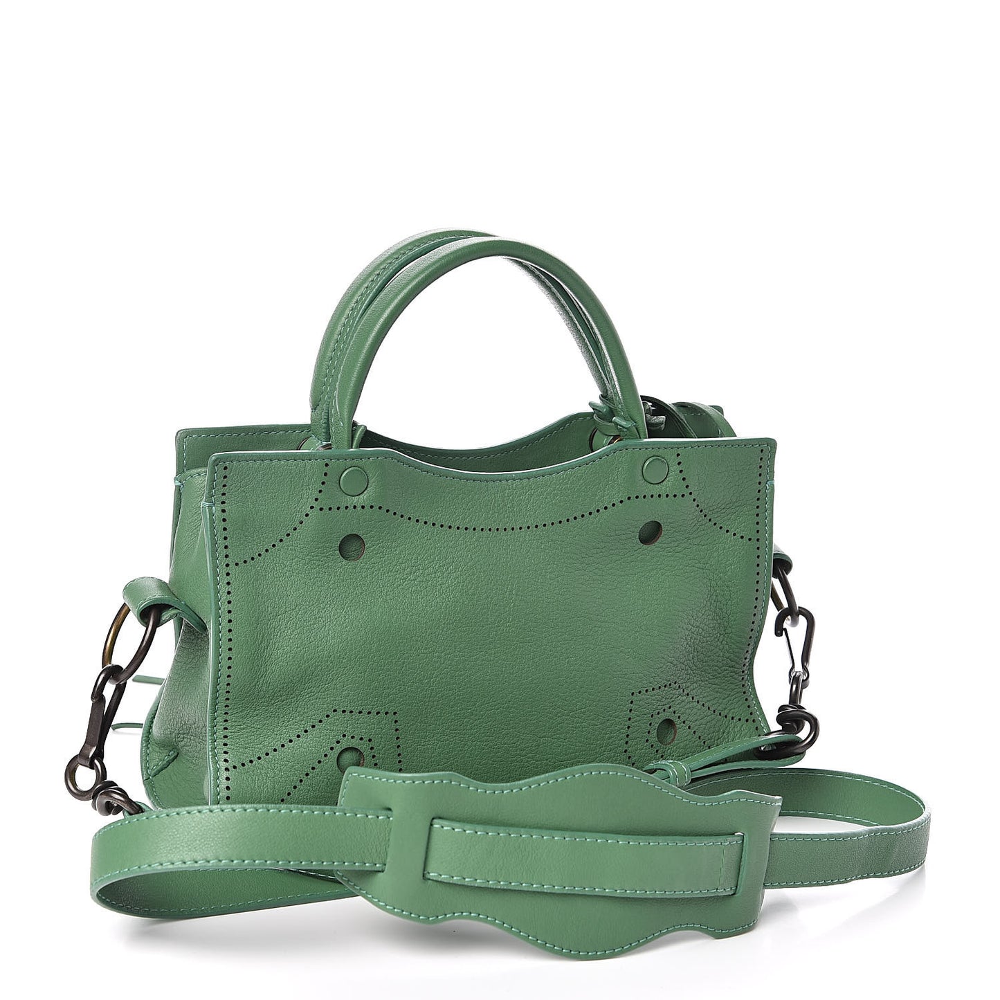 Chevre Perforated Blackout Hardware Nano City Green