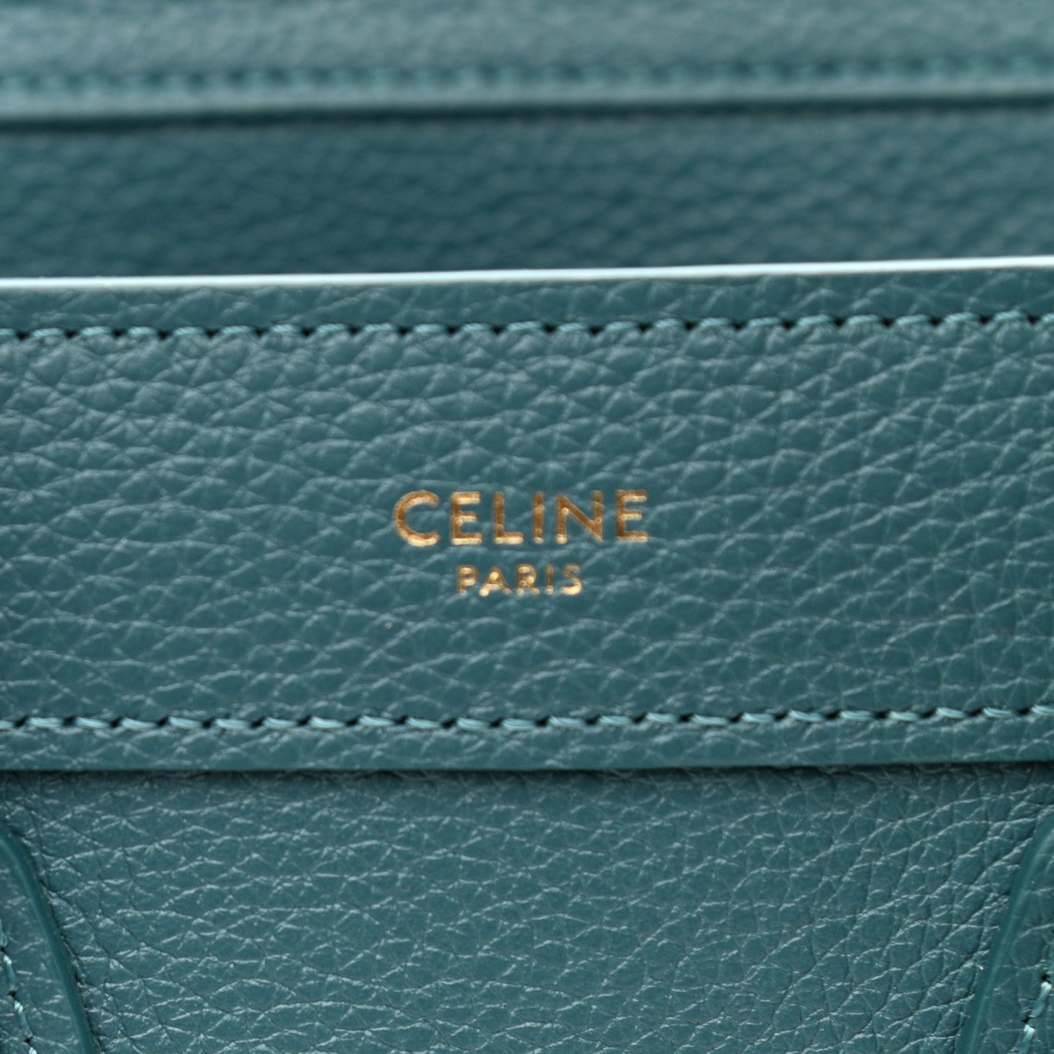 Celine Baby Drummed Calfskin Nano Prussian Blue 6 of 11