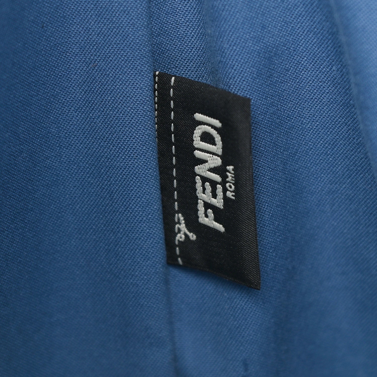 Fendi Vitello Elite Cuoio Monster Buggies Medium Roll Tote Black Multicolor Blue Cobalto 5 of 11
