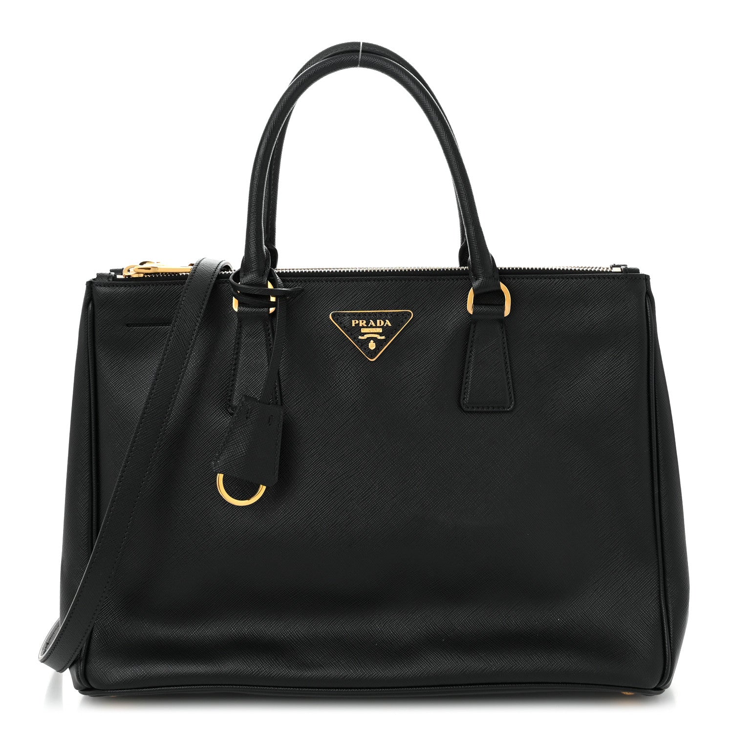 Prada Saffiano Lux Medium Galleria Double Zip Tote Black 1 of 10