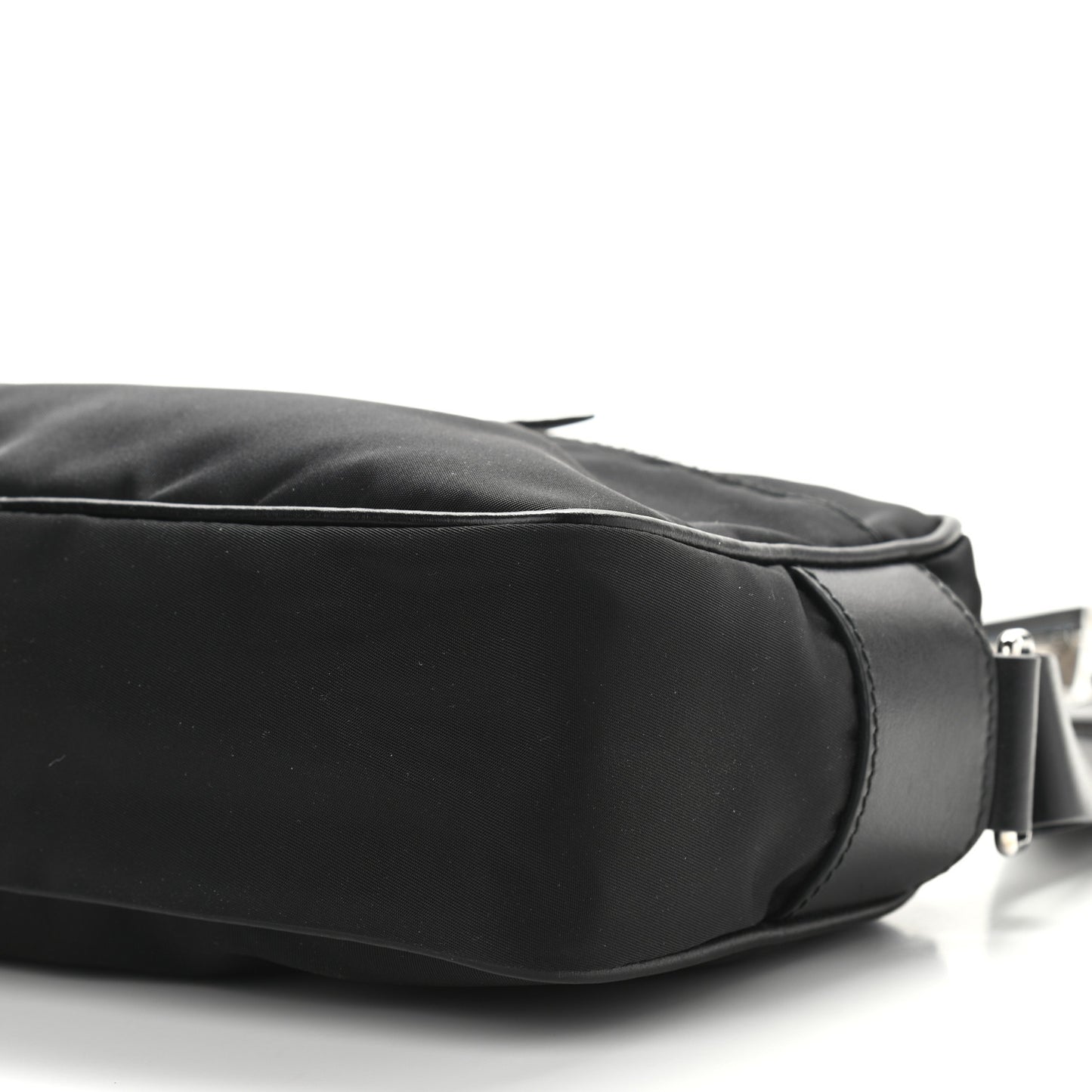 Tessuto Nylon Studded New Vela Shoulder Bag Black Astrale
