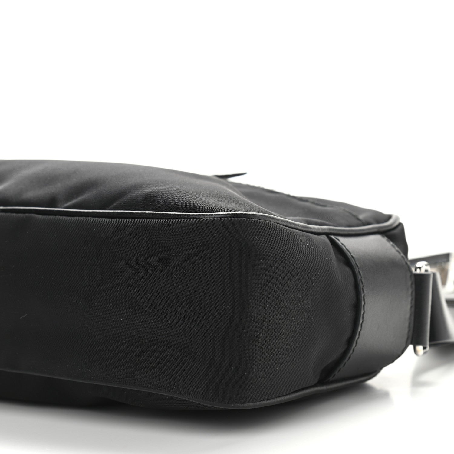 Prada Tessuto Nylon Studded New Vela Shoulder Bag Black Astrale 11 of 11