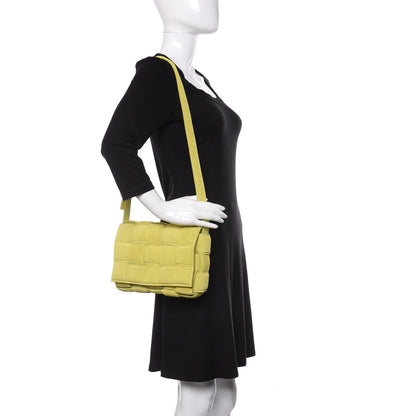 Bottega Veneta Suede Calfskin Maxi Intrecciato Padded Cassette Crossbody Bag Kiwi 2 of 8