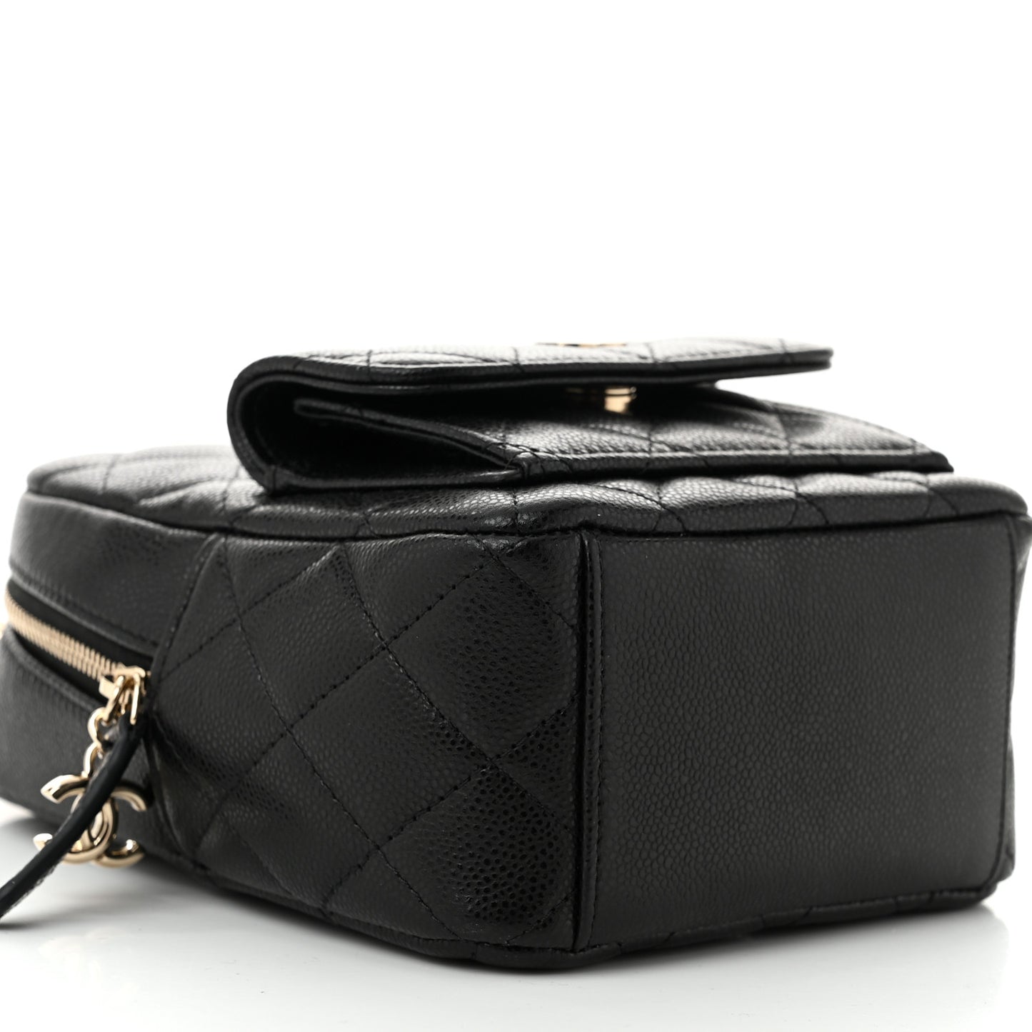 Caviar Quilted CC Mini Classic Backpack Black