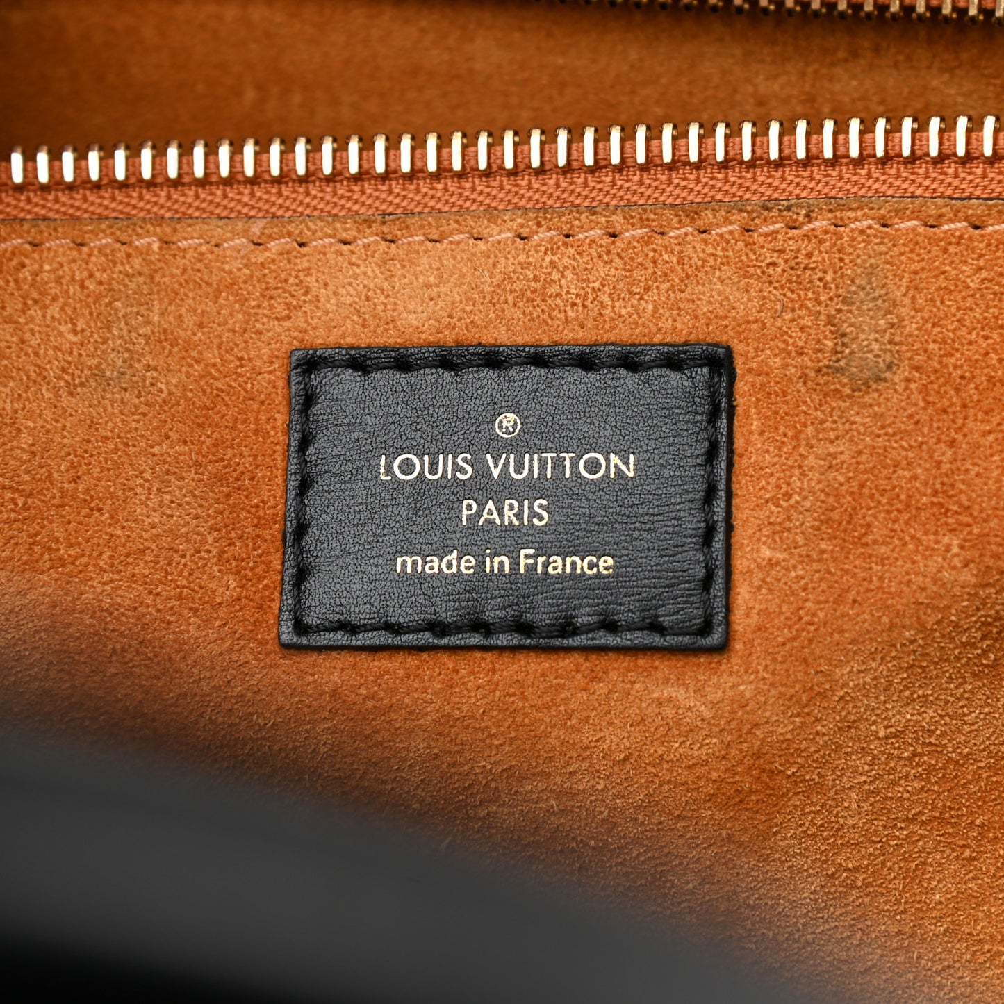 Monogram Cuir Orfevre Tote W PM Noisette