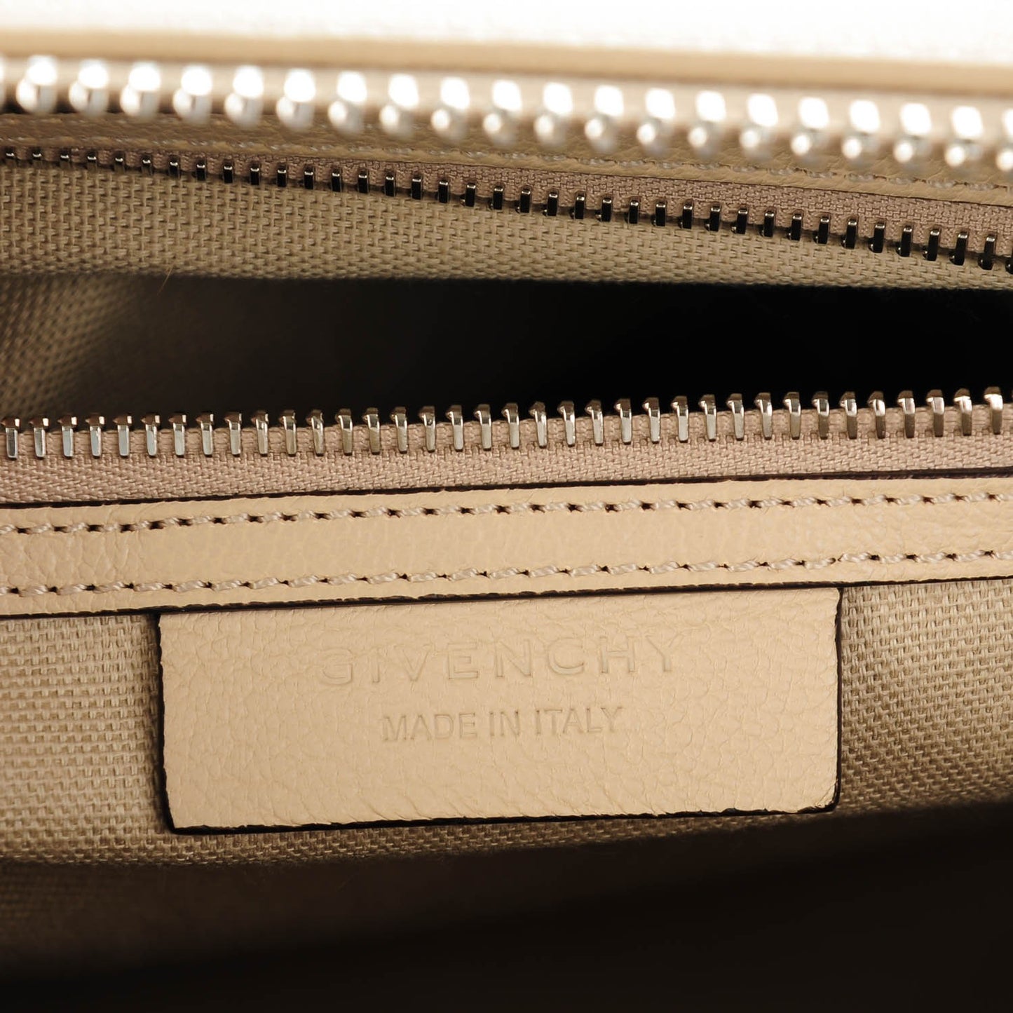 Goatskin Medium Antigona Beige Buff