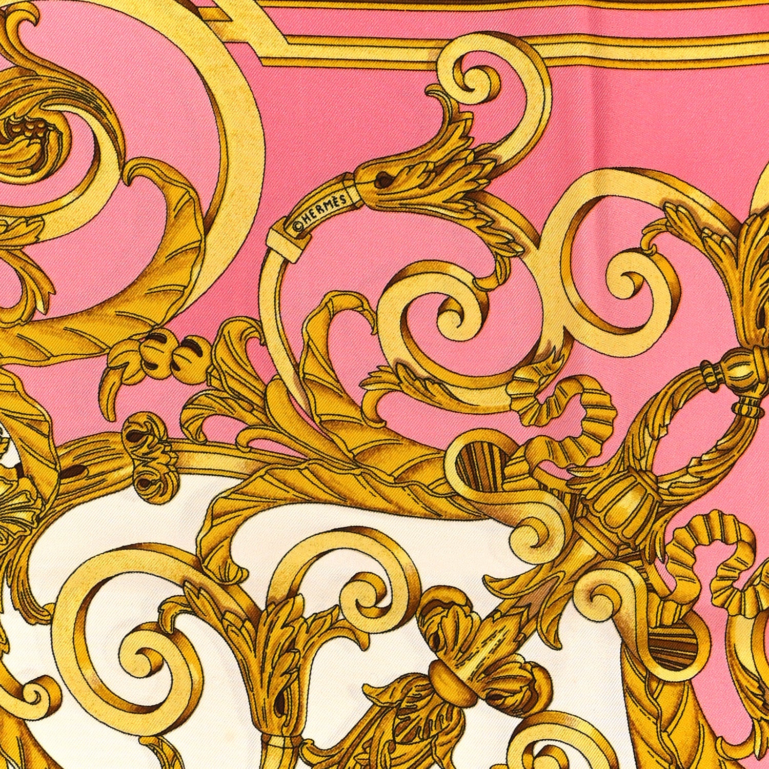 Hermes Silk Les Tuileries Scarf 90 4 of 4