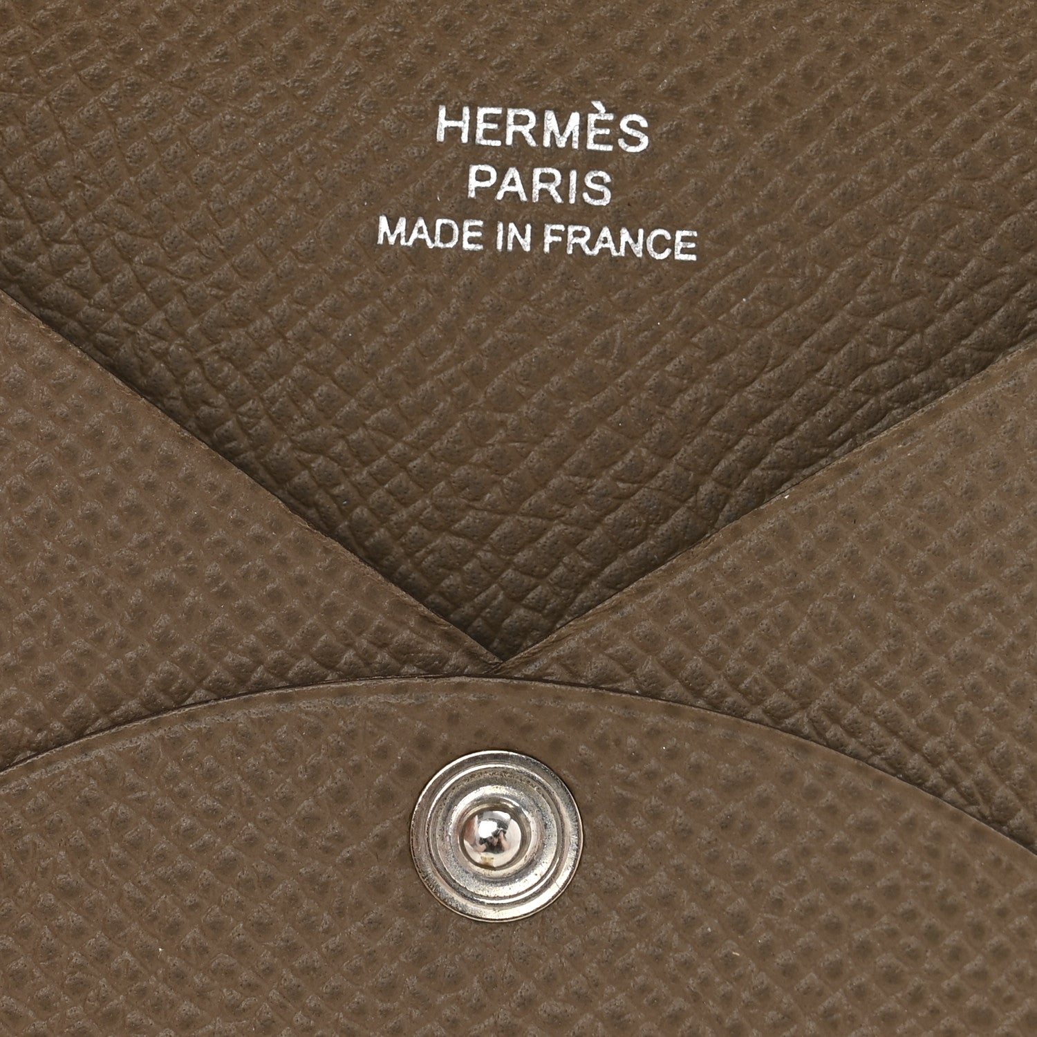 Hermes Epsom Calvi Card Case Etoupe 6 of 9