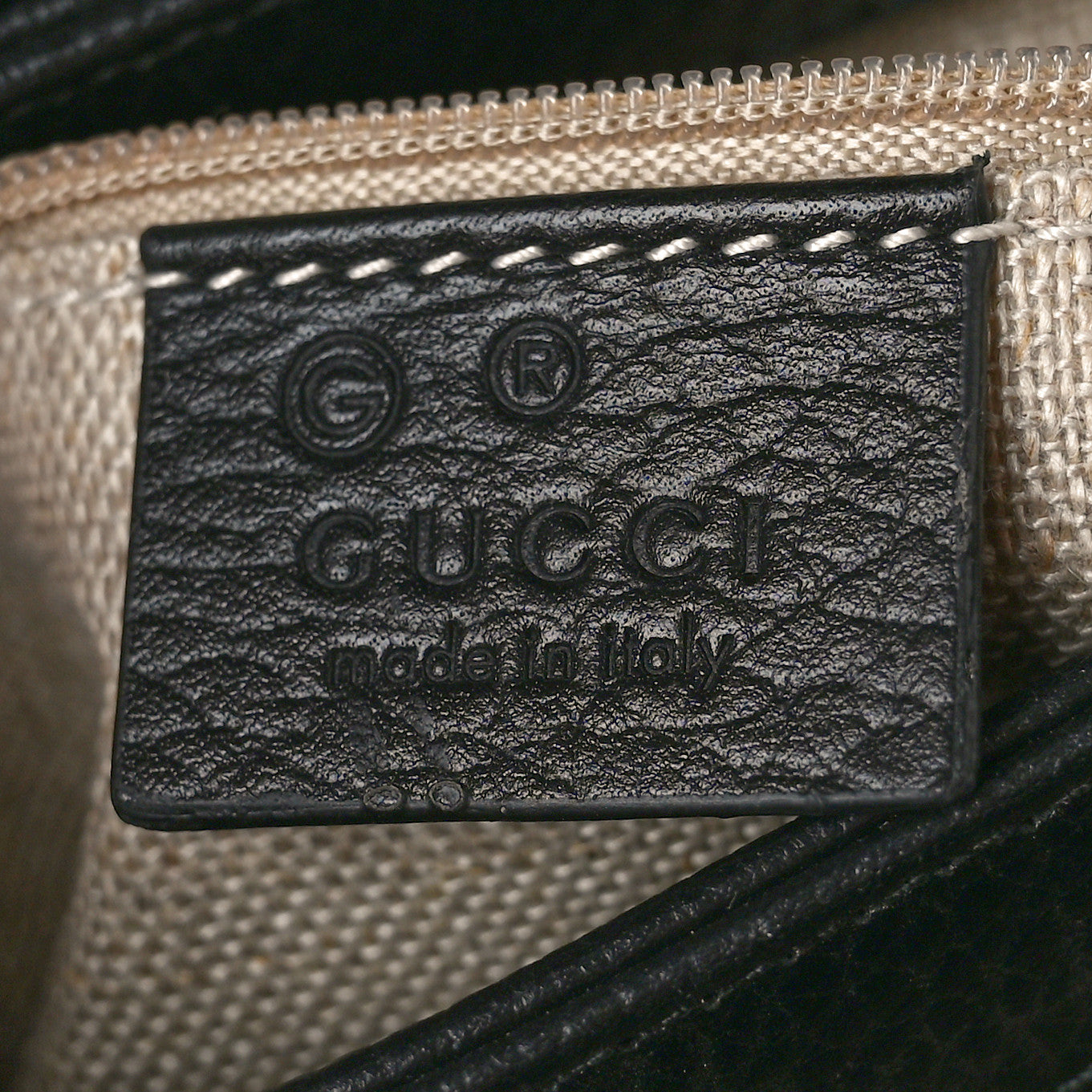Gucci Dollar Calfskin Interlocking G Crossbody Bag Black 6 of 10