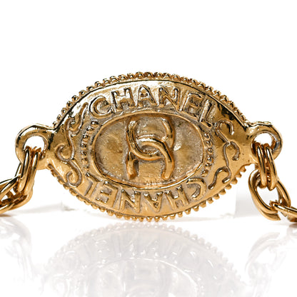 Chanel CC Medallion Chain Necklace Gold 4 of 5