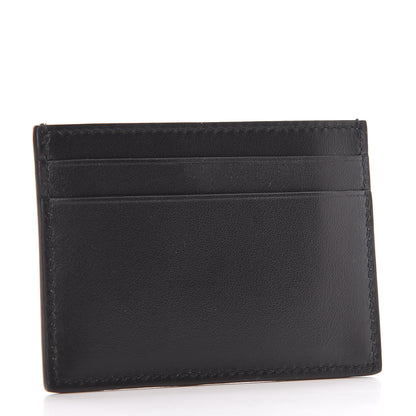 Gucci Calfskin Blade Embroidered Card Case Black 3 of 7