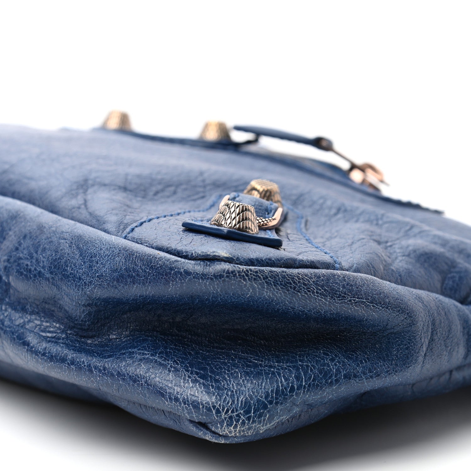 Balenciaga Agneau Giant 12 Rose Gold Hardware Premier Clutch Bleuette 9 of 9