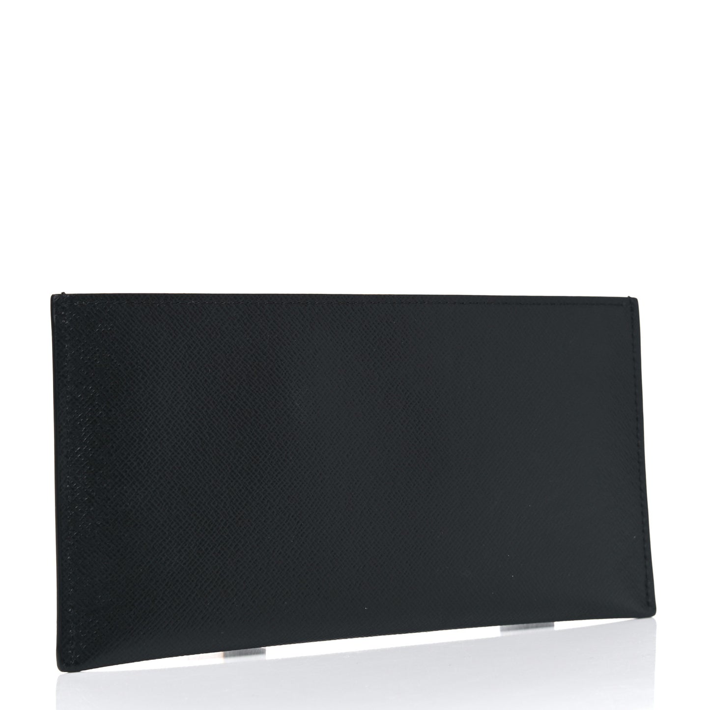 Calfskin Felicie Chain Wallet Card Holder Insert Black