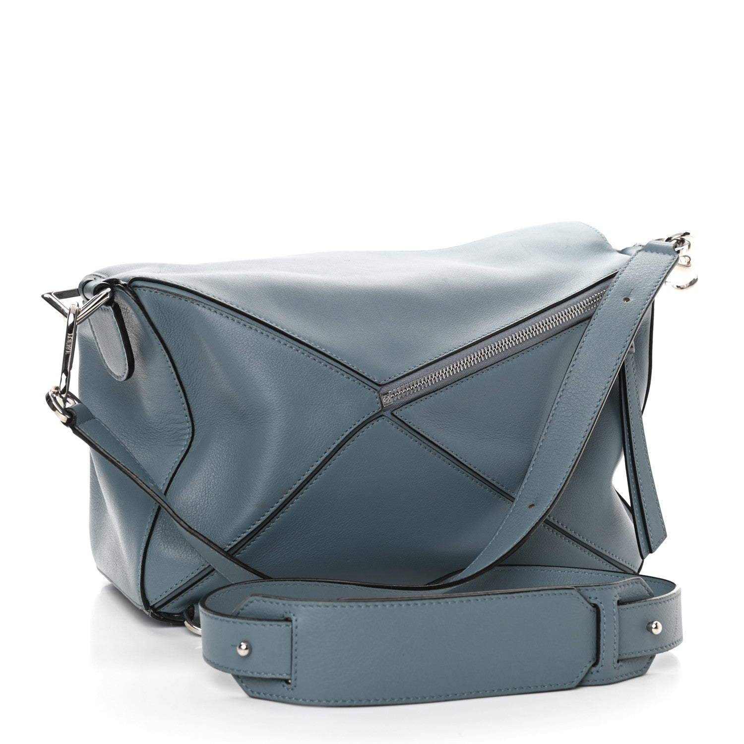 Loewe Calfskin Medium Puzzle Bag Stone Blue 3 of 12