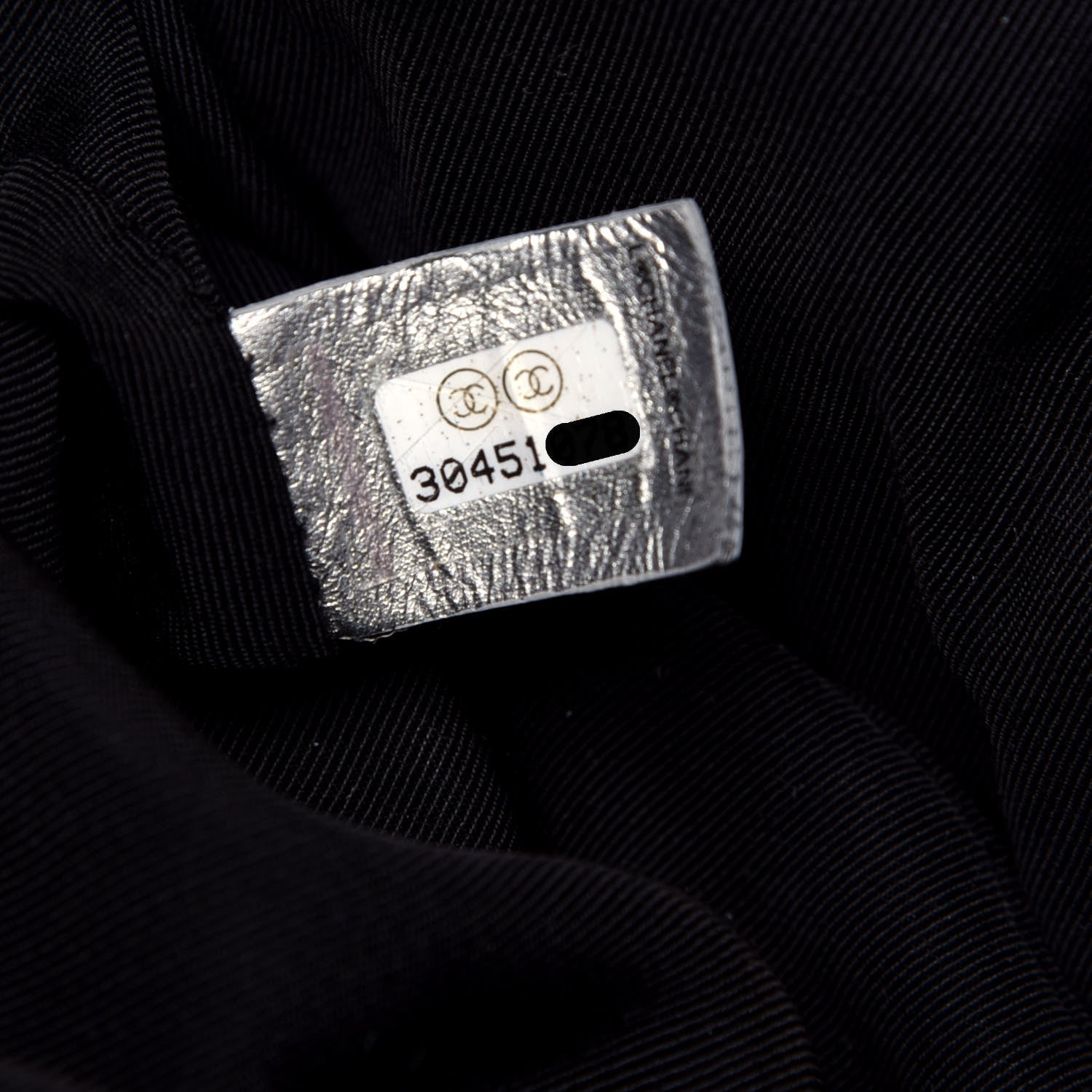 Chanel Sequin Quilted Medium Chanel 19 Flap Silver 7 of 9