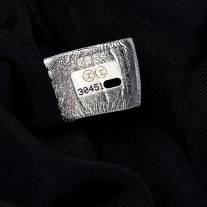 Chanel Sequin Quilted Medium Chanel 19 Flap Silver 7 of 9