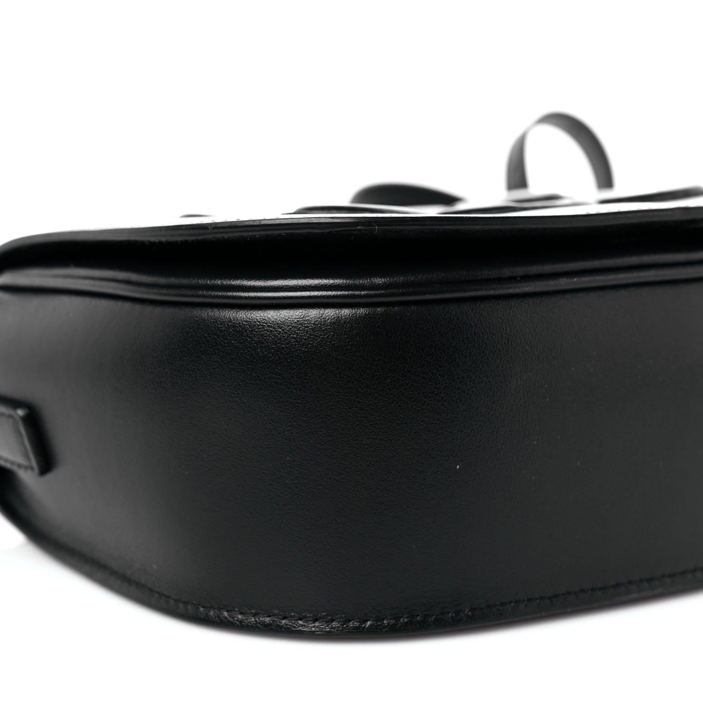 Smooth Calfskin Cuir Triomphe Folco Crossbody Bag Black