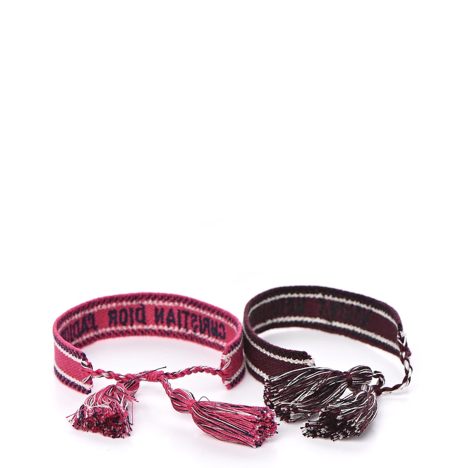 Christian Dior Woven Cotton J'Adior Friendship Bracelet Set 3 of 4
