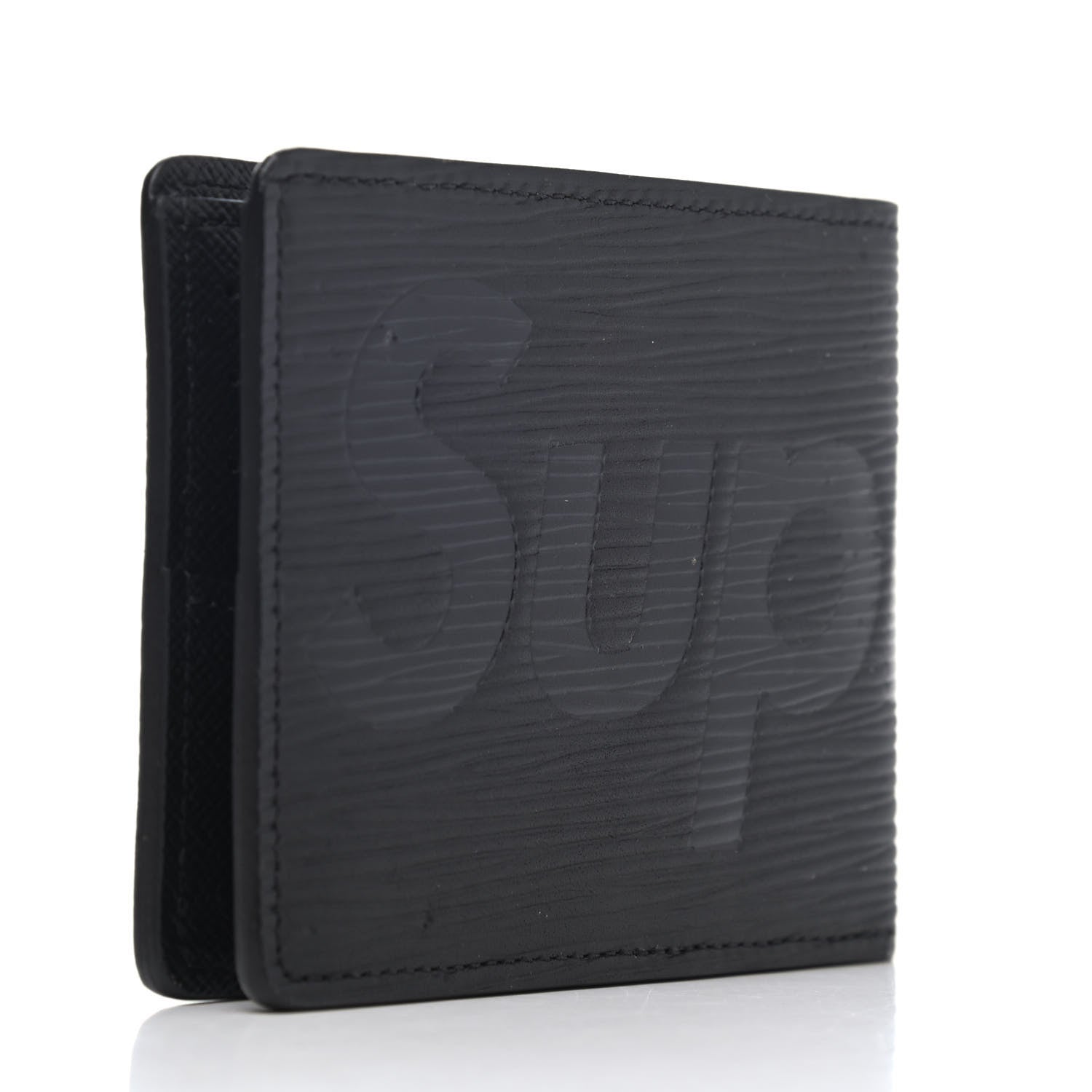 Louis Vuitton X SUPREME Epi Slender Wallet Black 2 of 4