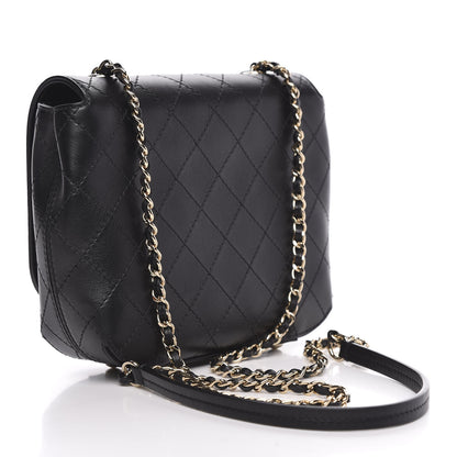 Chanel Calfskin Stitched Small Covered CC Flap Bag Black 3 of 11