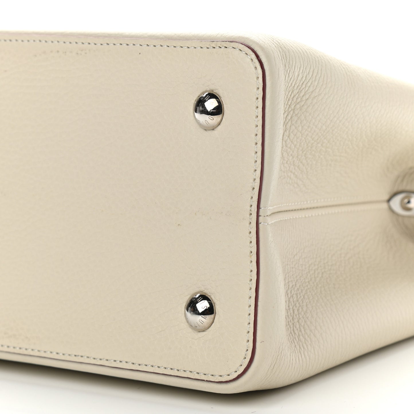 Taurillon Capucines MM Blanc Casse