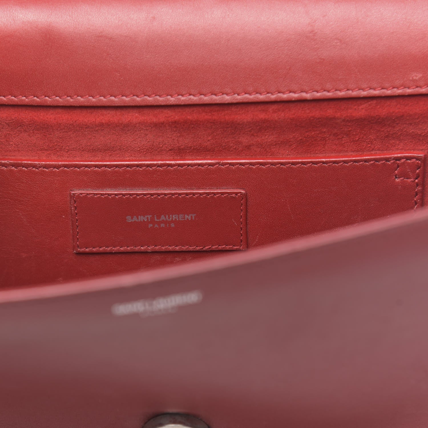 Saint Laurent Calfskin Medium Classic Betty Red 6 of 18