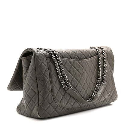 Chanel Calfskin Quilted XXL Travel Flap Bag Khaki 3 of 12