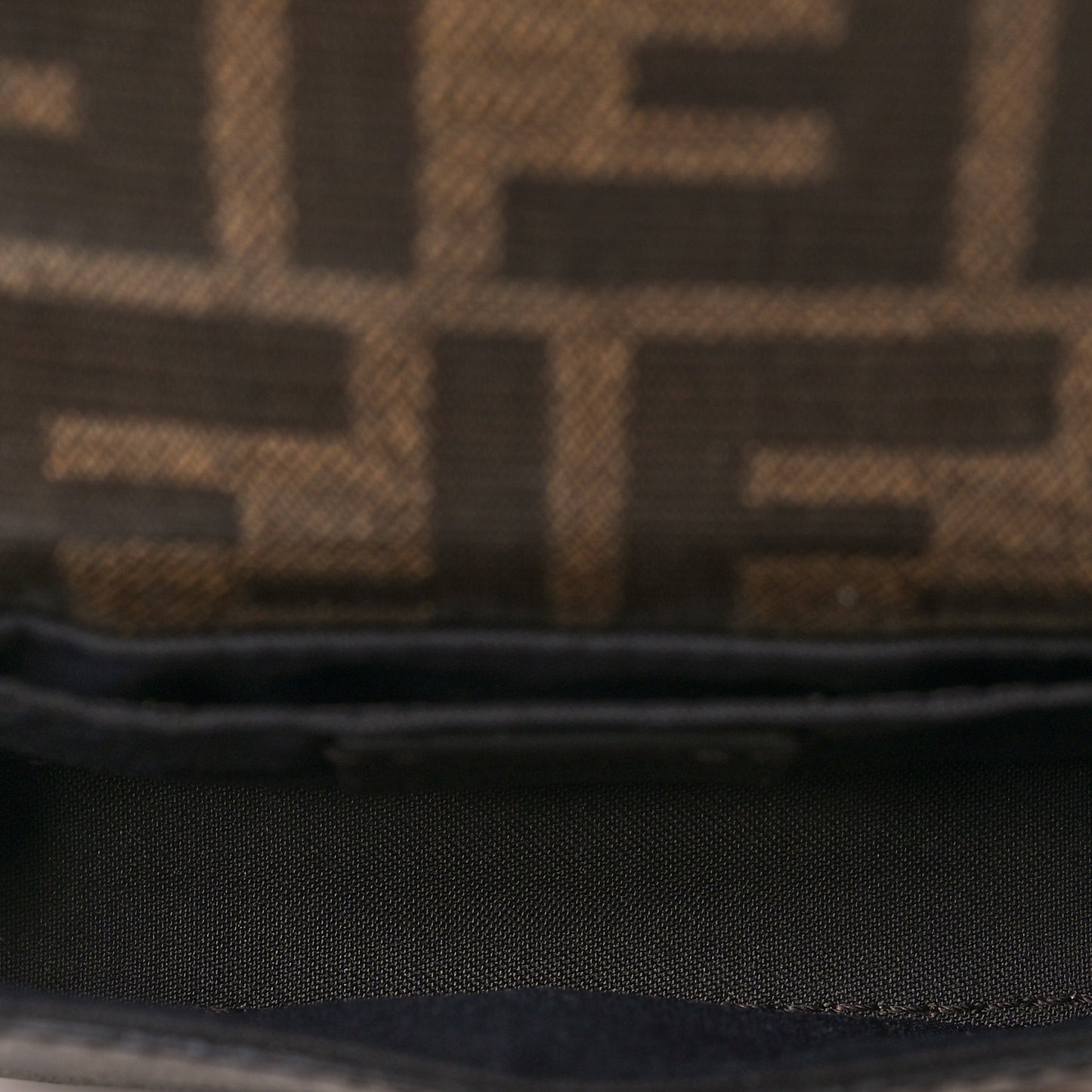 Glazed Fabric FF 1974 Belt Hip Belt Baguette Bag Mogano Panna