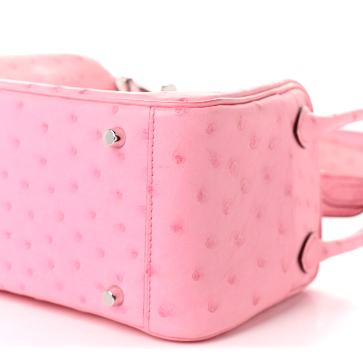 Hermes Ostrich Mini Lindy 20 Rose Bubblegum 10 of 11