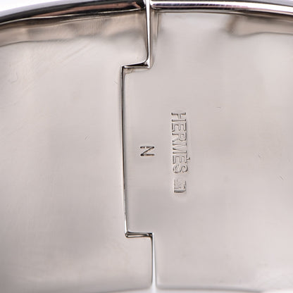 Hermes Enamel Extra Wide Clic Clac H Bracelet GM Vert Anis White 4 of 5