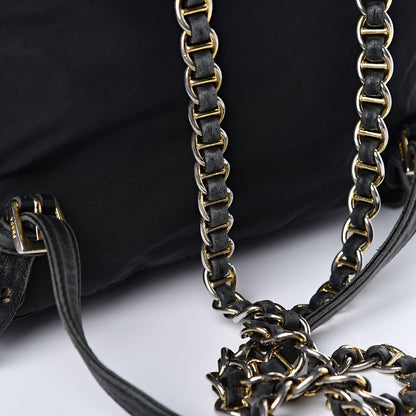 Prada Tessuto Nylon Vela Chain Backpack Black 16 of 17