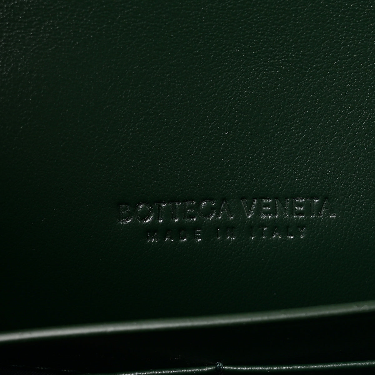 Nappa Intrecciato Long Andiamo Top Handle Clutch Emerald Green