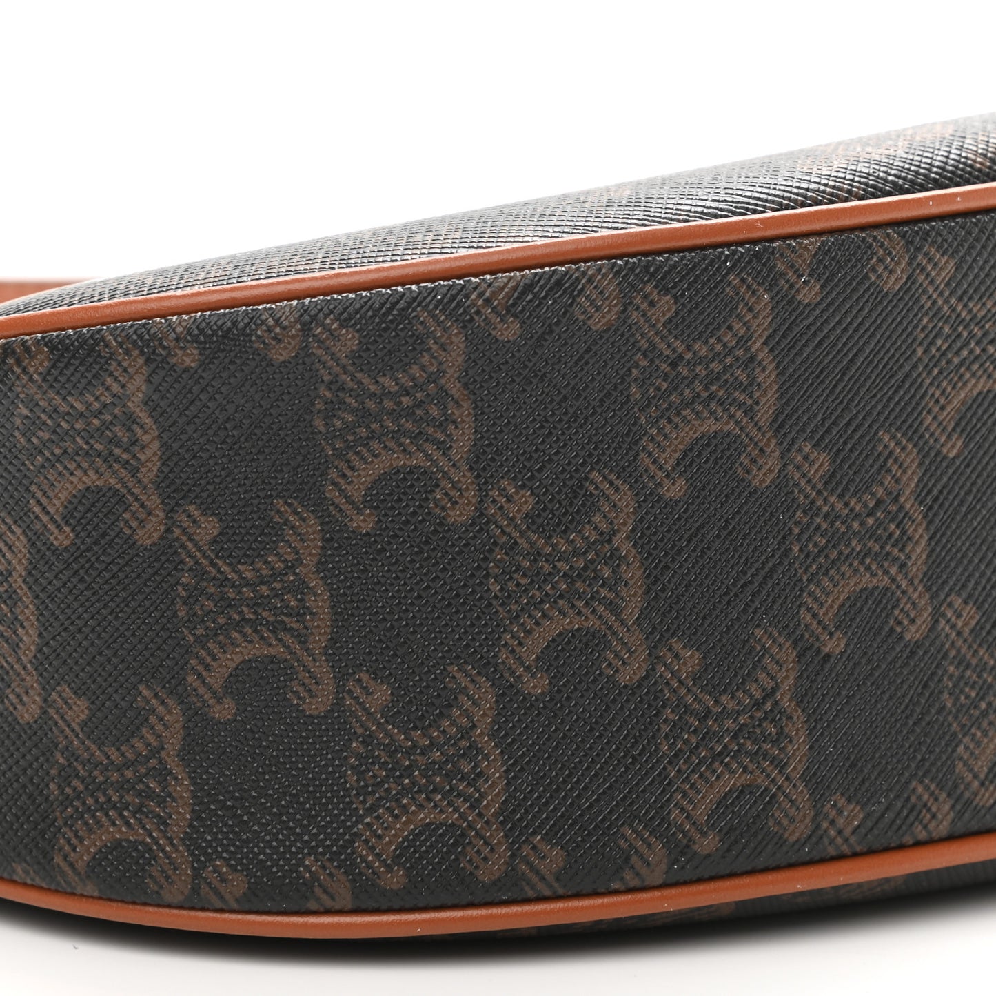 Triomphe Canvas Calfskin Ava Shoulder Bag Tan