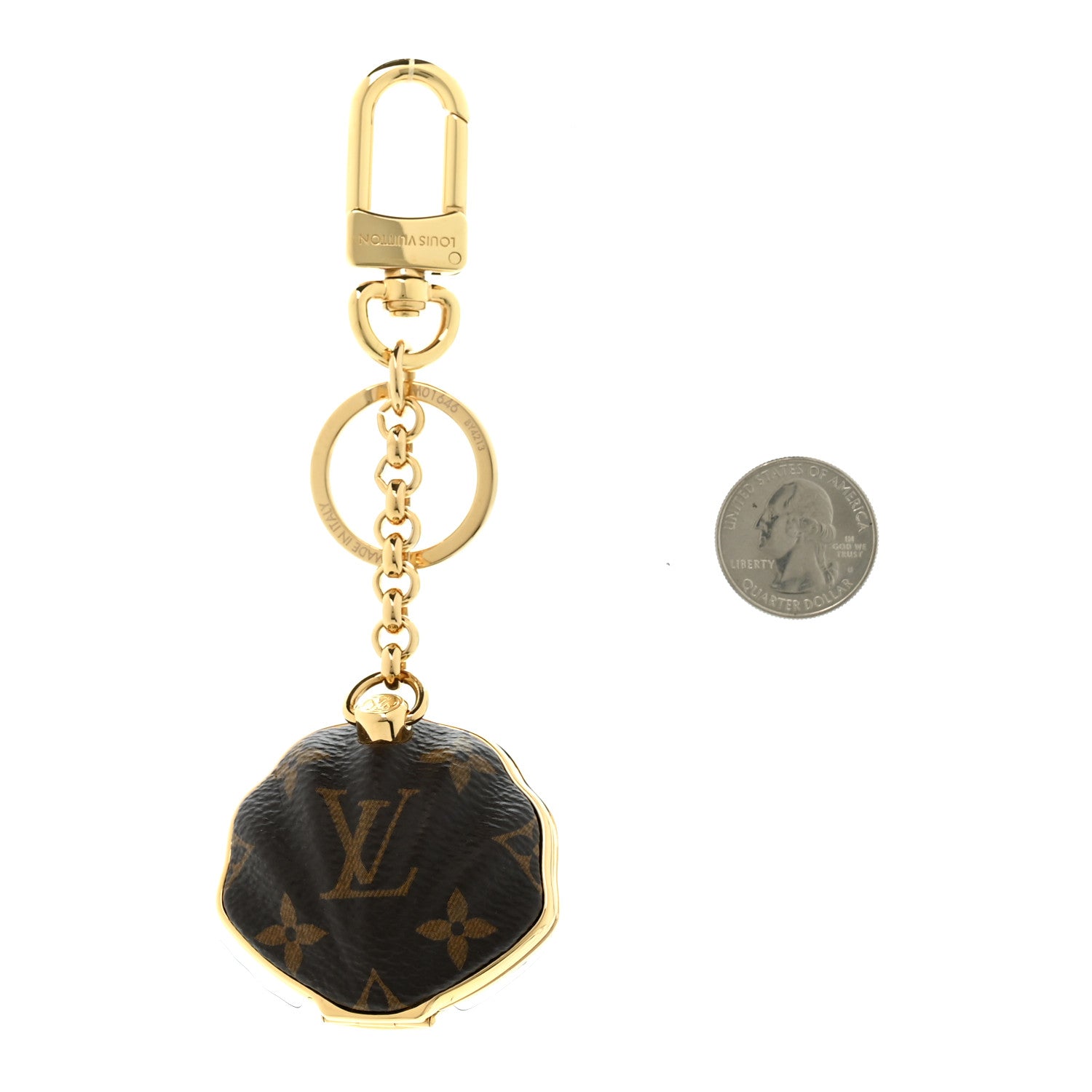 Louis Vuitton Monogram Shell Bag Charm Key Holder Key Holder 2 of 4