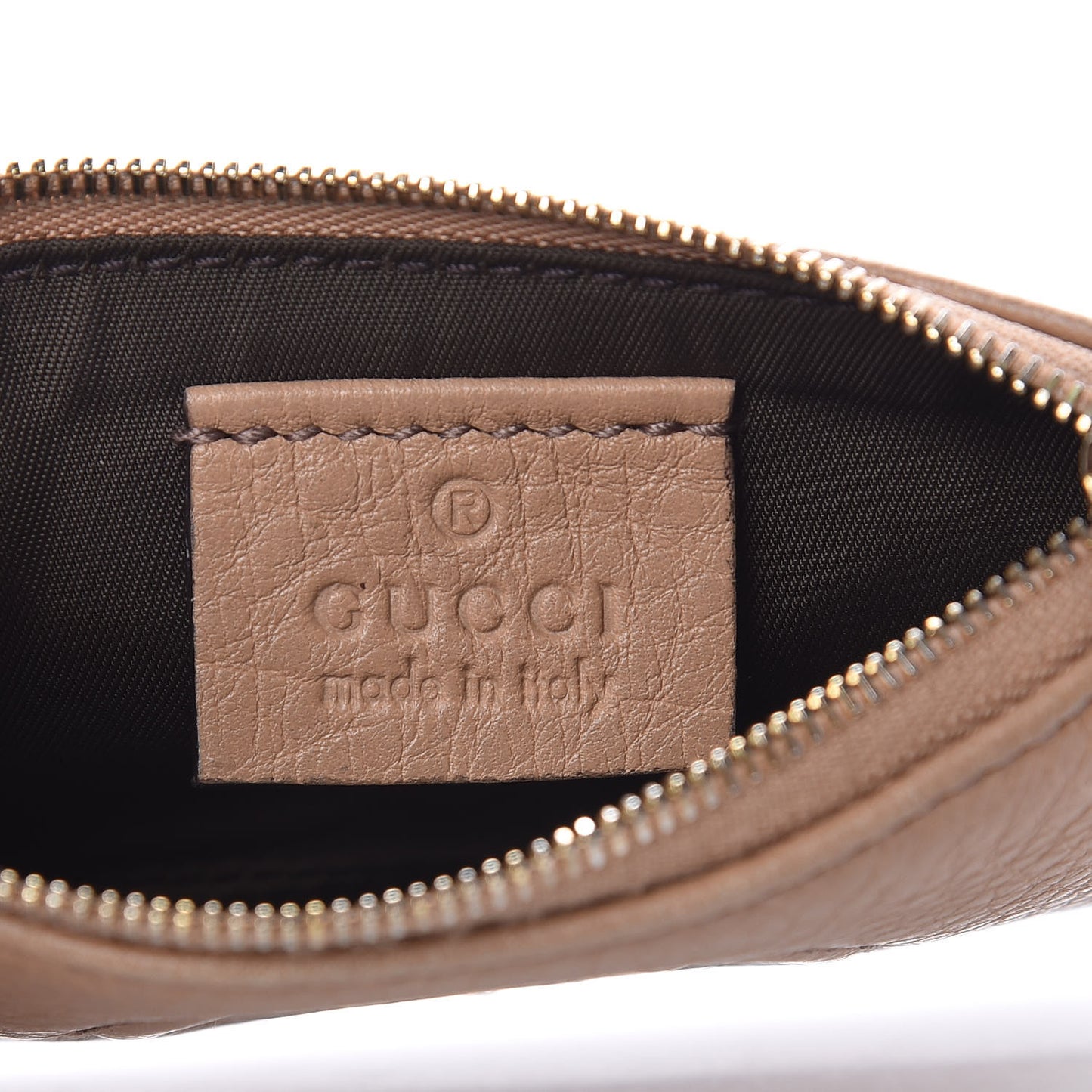 Pebbled Calfskin Soho Key Case Camelia