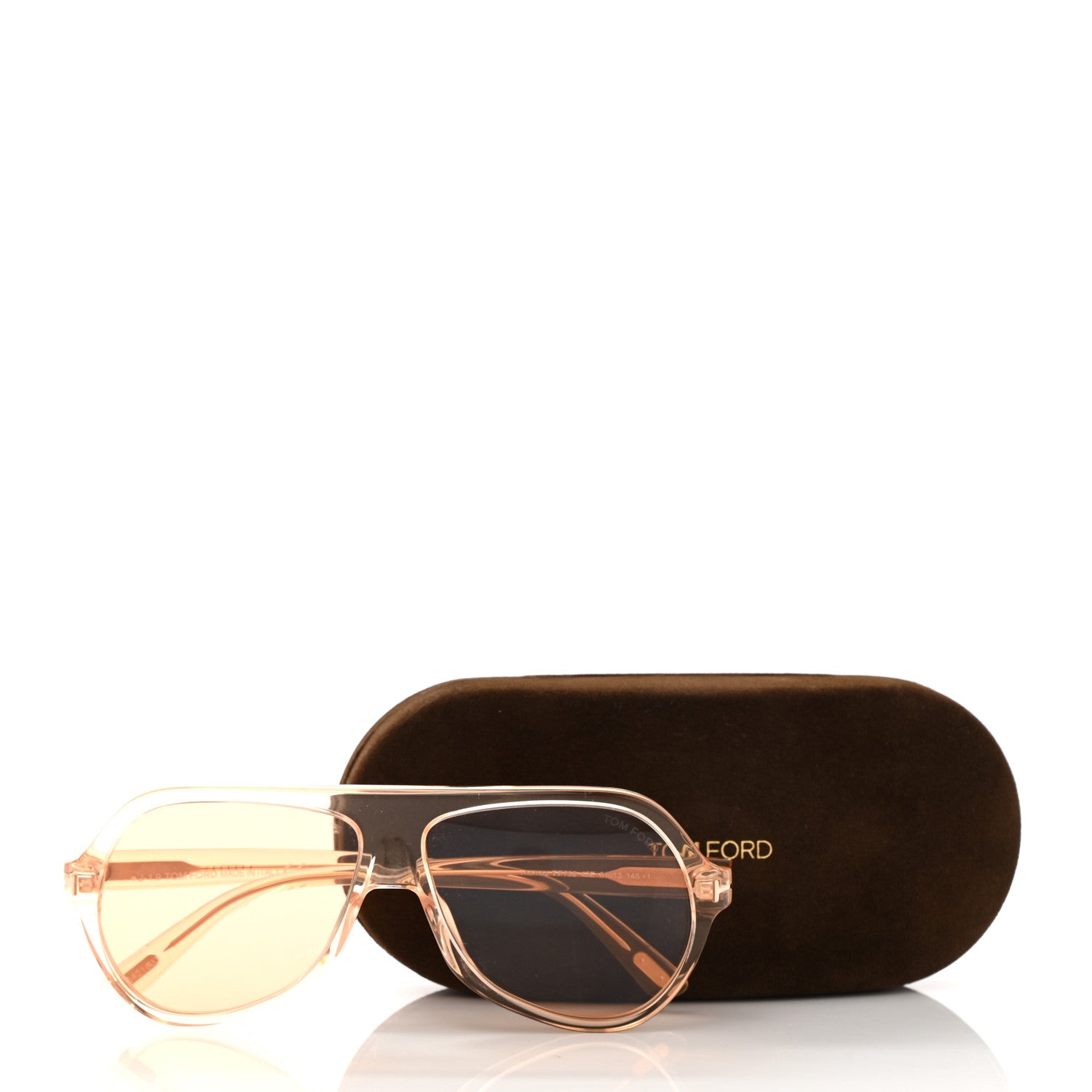 Tom Ford Thomas Sunglasses TF732 Transparent Pink 8 of 8